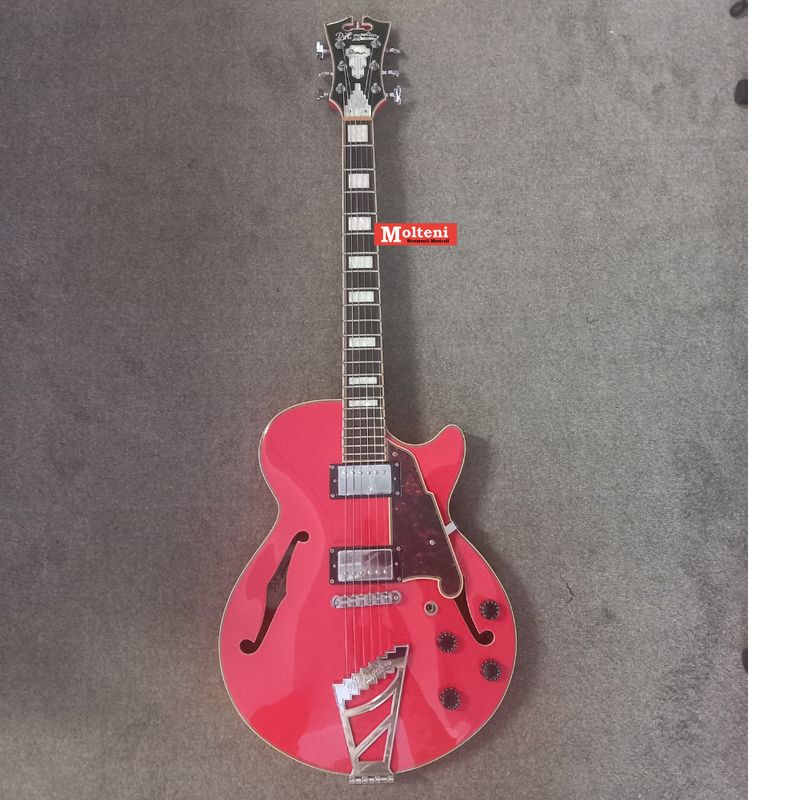 D'Aquisto Premier SS- Chitarra semiacustica - Colore Fiesta red