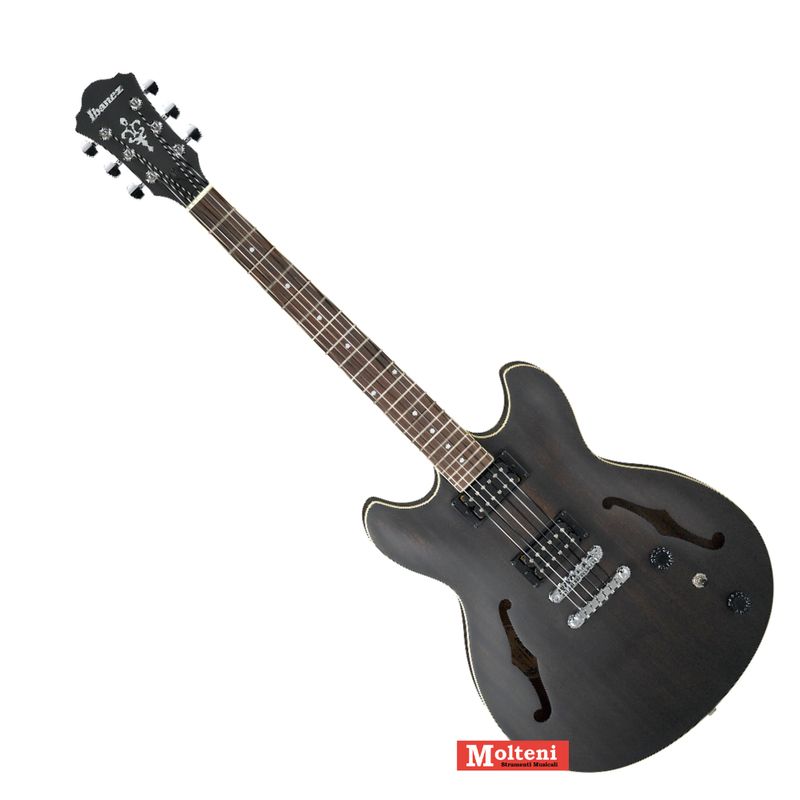 Ibanez AS53-TKF - Chitarra semiacustica Artcore - Colore nero satinato