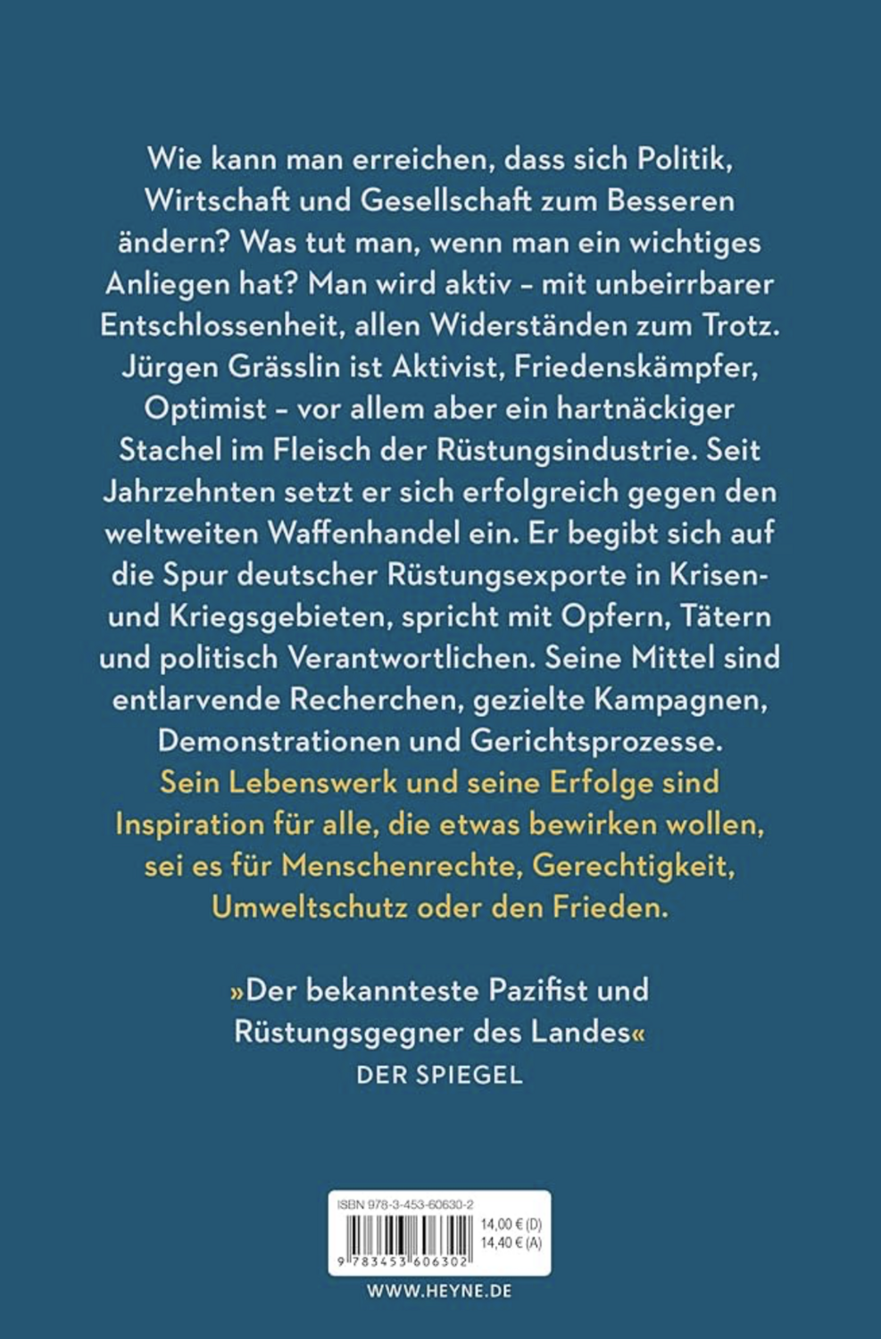 Jürgen Grässlin - Einschüchtern zwecklos