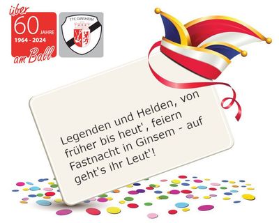 Eintrittskarte 2. Fastnachtssitzung, Freitag 23.01.2026, Beginn 19:33 Uhr