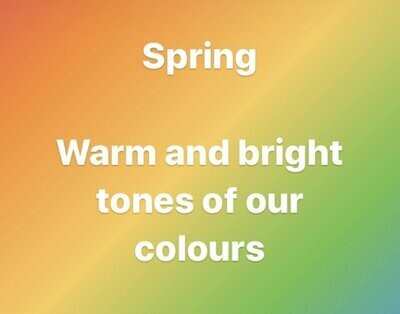 Spring colours - warm bight tones