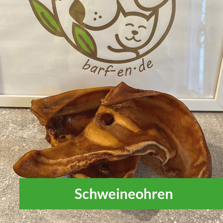 Schweineohren, getrocknet, einzeln