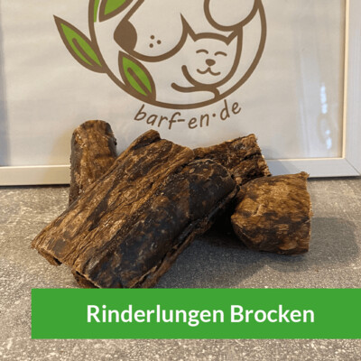 Rinderlunge getrocknet, große Brocken 1kg