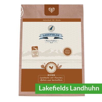 Lakefields Landhuhn Trockenfleisch Menü