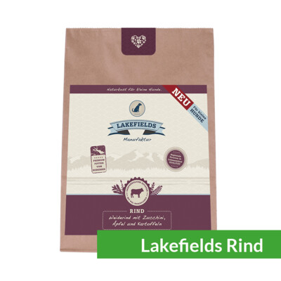Lakefields Rind Trockenfleisch Menü f. kleine Hunde