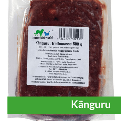 Kängurufleisch, gewolft 500 g