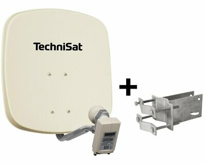 Original TechniSat Digidish45 mit TechniSat Quatro LNB beige  neu 