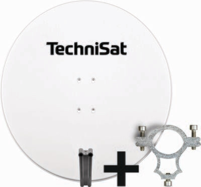TechniSat SATMAN 850 PLUS inkl. LNB-Halteschelle (40mm) polarweiß