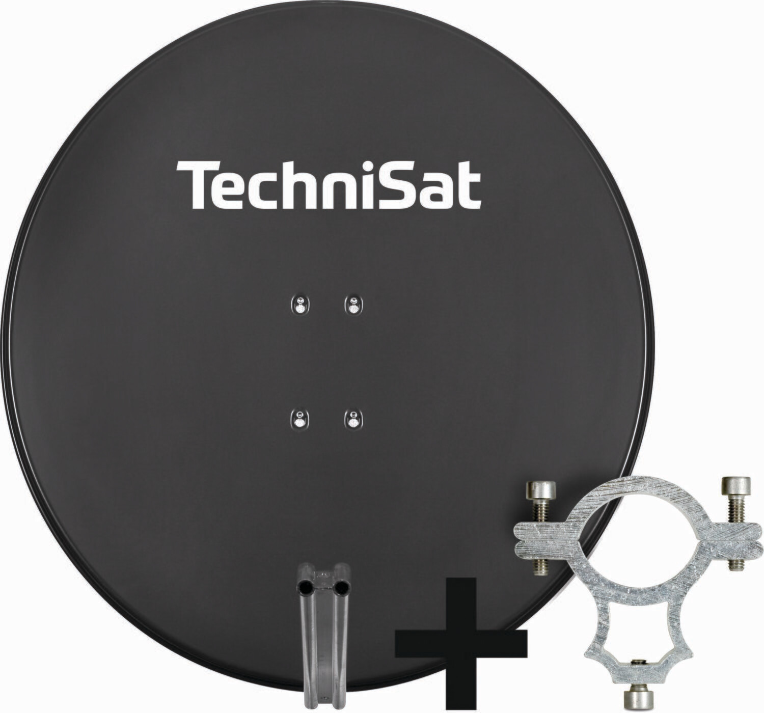 TechniSat SATMAN 850 PLUS inkl. LNB-Halteschelle (40mm) schiefergrau