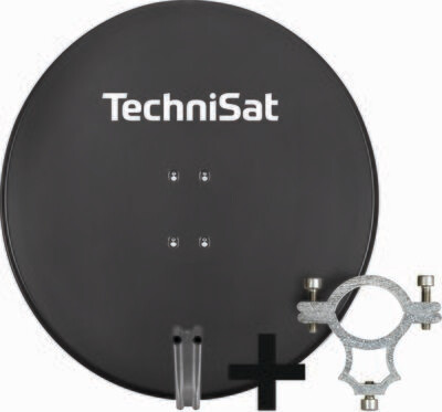 TechniSat SATMAN 850 PLUS inkl. LNB-Halteschelle (40mm) schiefergrau