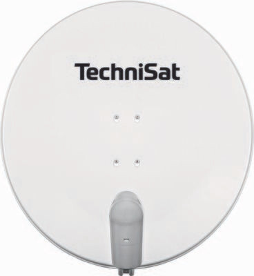 TechniSat SATMAN 850 PLUS mit UNYSAT-Twin-LNB, polarweiß