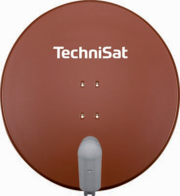 TechniSat SATMAN 850 PLUS mit UNYSAT-Quattro-LNB, ziegelrot