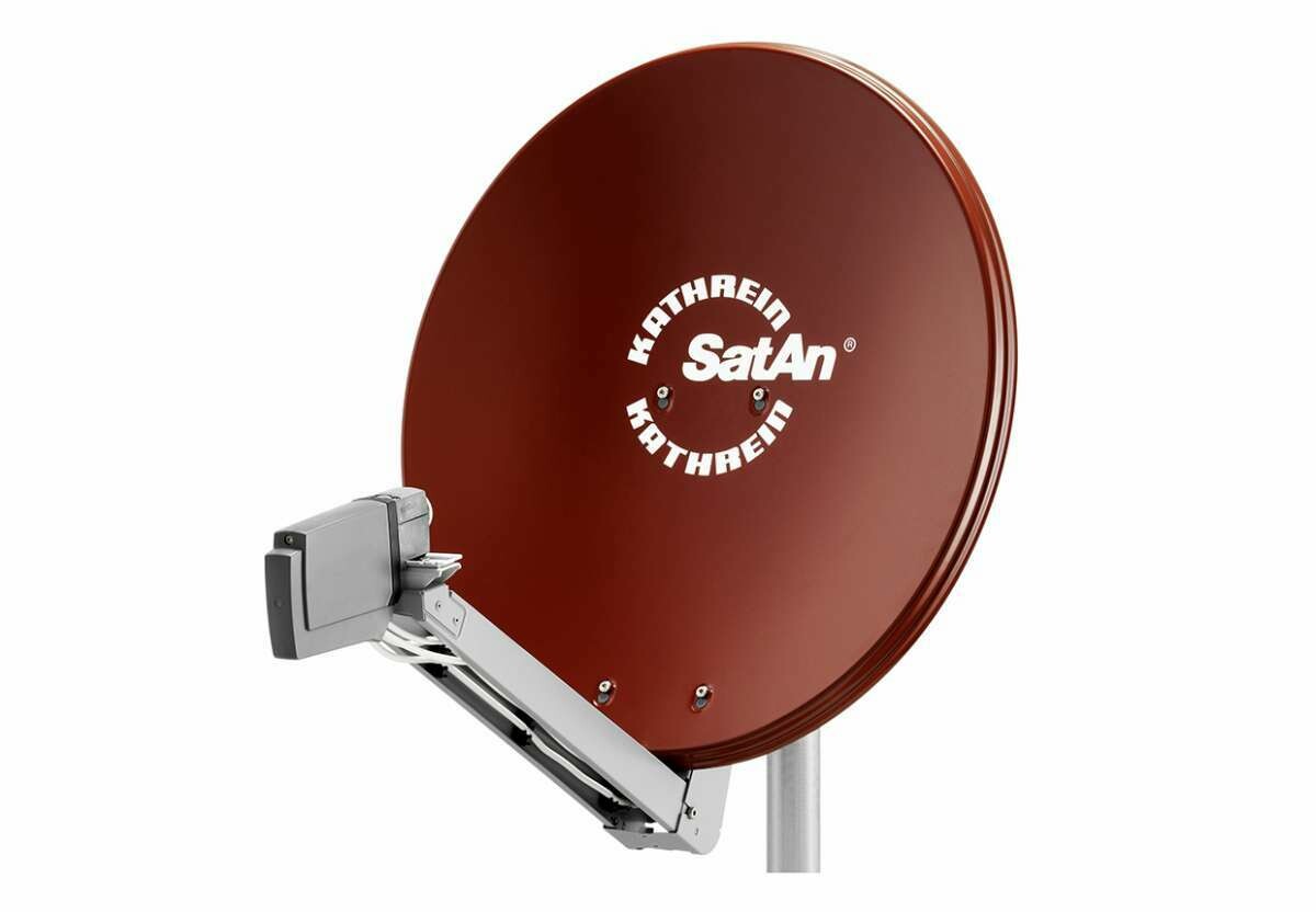 Kathrein Satellitenanlage CAS80ro mit SpeiseSystem UAS685, ziegelrot
