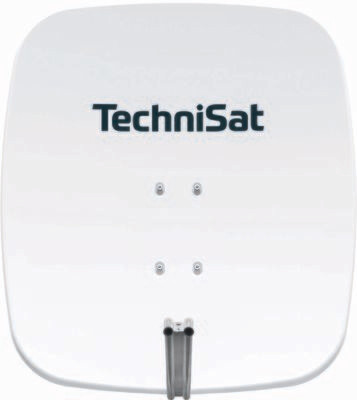 TechniSat SATMAN 65 PLUS inkl. Halterung für UNYSAT Universal-LNB, polarweiß