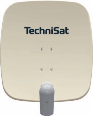 TechniSat SATMAN 65 PLUS mit UNYSAT-Quattro-LNB, beige