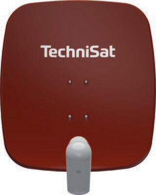 TechniSat SATMAN 65 PLUS mit UNYSAT Universal-Quattro-Switch-LNB, ziegelrot