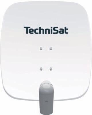 TechniSat SATMAN 65 PLUS mit UNYSAT Universal-Quattro-Switch-LNB, polarweiß