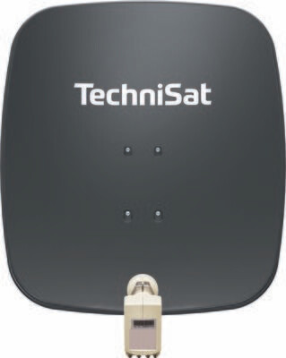 TechniSat SATMAN 65 PLUS mit Universal-Quattro-Switch-LNB, schiefergrau