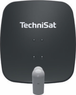TechniSat SATMAN 65 PLUS mit UNYSAT Universal-Twin-LNB, schiefergrau