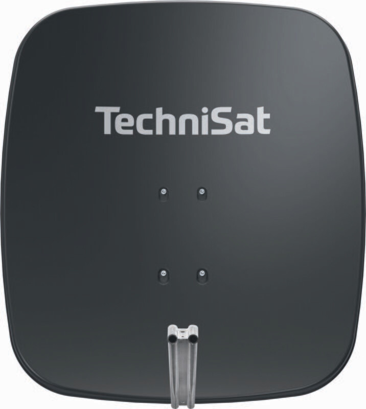 TechniSat SATMAN 65 PLUS inkl. LNB-Halteschelle (40mm) schiefergrau