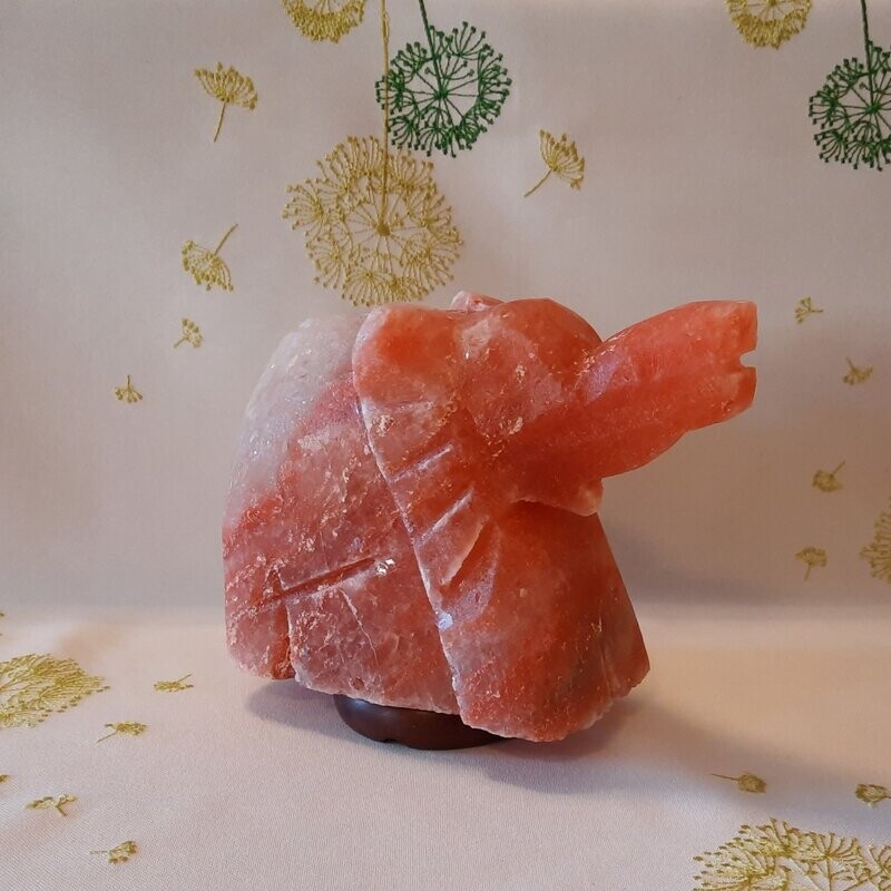 Salzlampe "ELEFANT Rüssel oben"