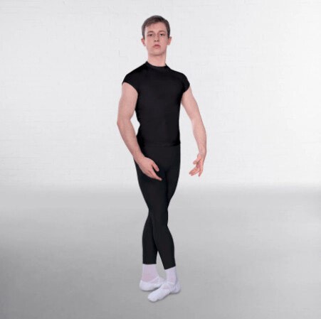 Black Raglan Sleeve Crew Neck T-Shirt (Boys)