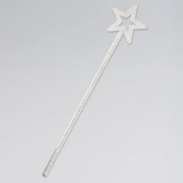 White Glitter wand