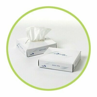 Medical Wipes 1 x 72 boxes And Polybacked Blue Bibs