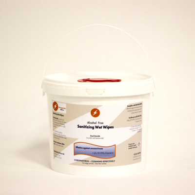 Alcohol Free Sanitising Wet Wipes 400 sheets (or in alcohol)