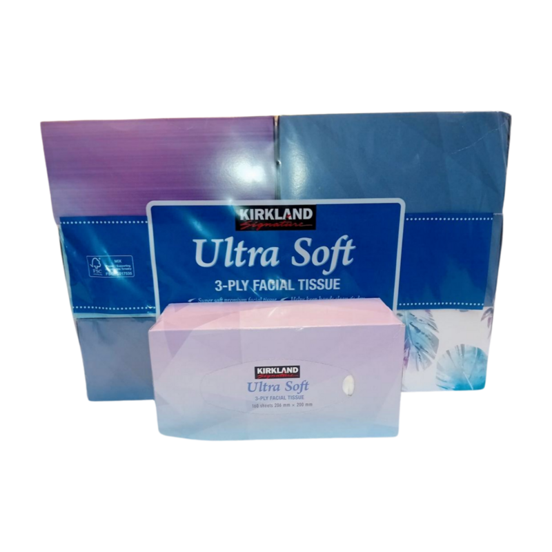 Facial Tissue 3-Ply Case of 12 or Individual Box