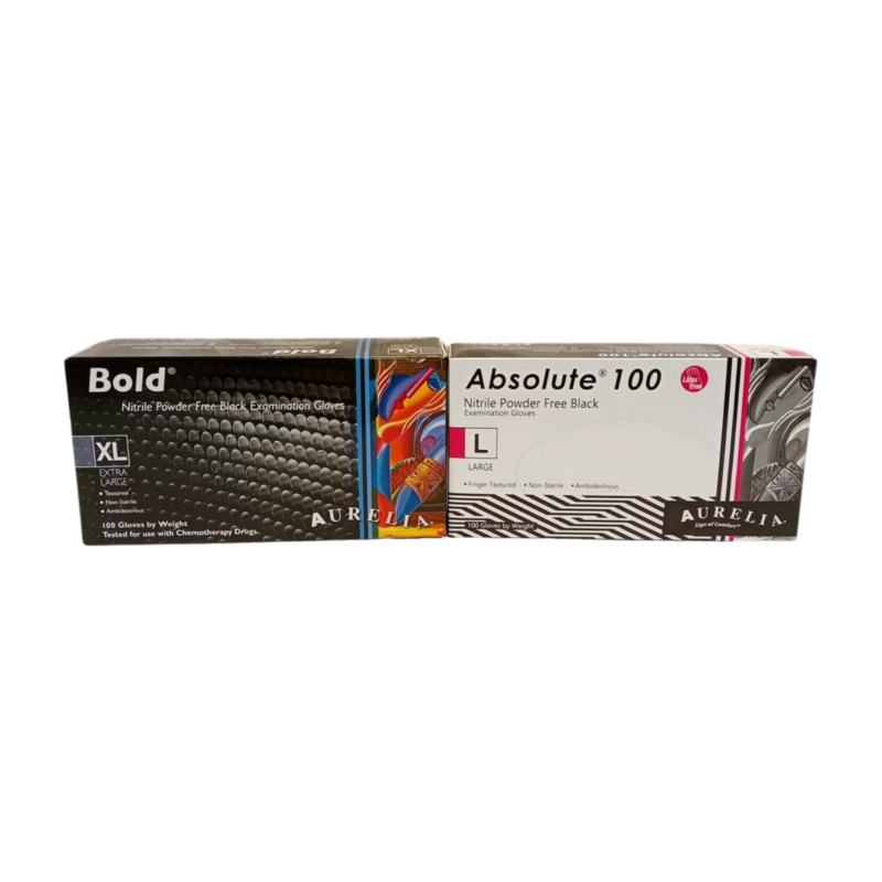 Powder-Free Black Nitrile Gloves