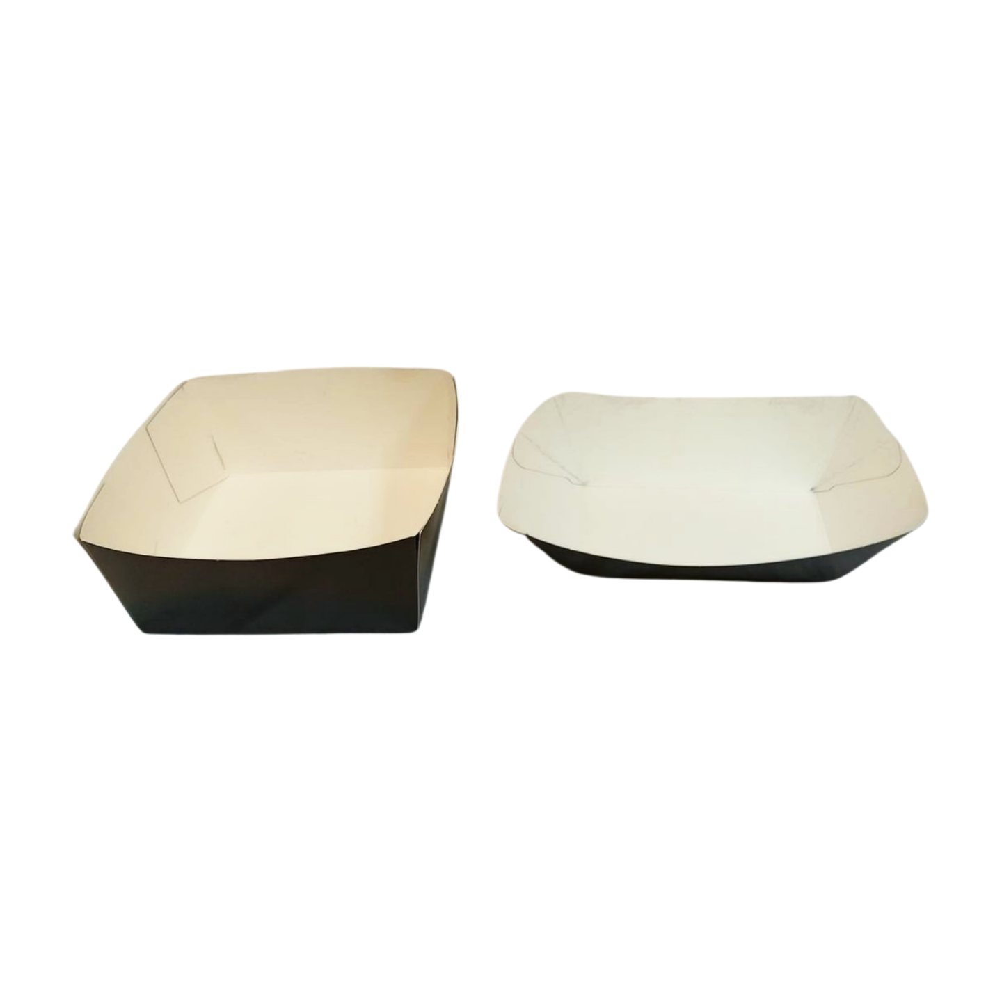 Black Small Chip Tray And Black Medium Meal Tray And Black 4" Pie Tray