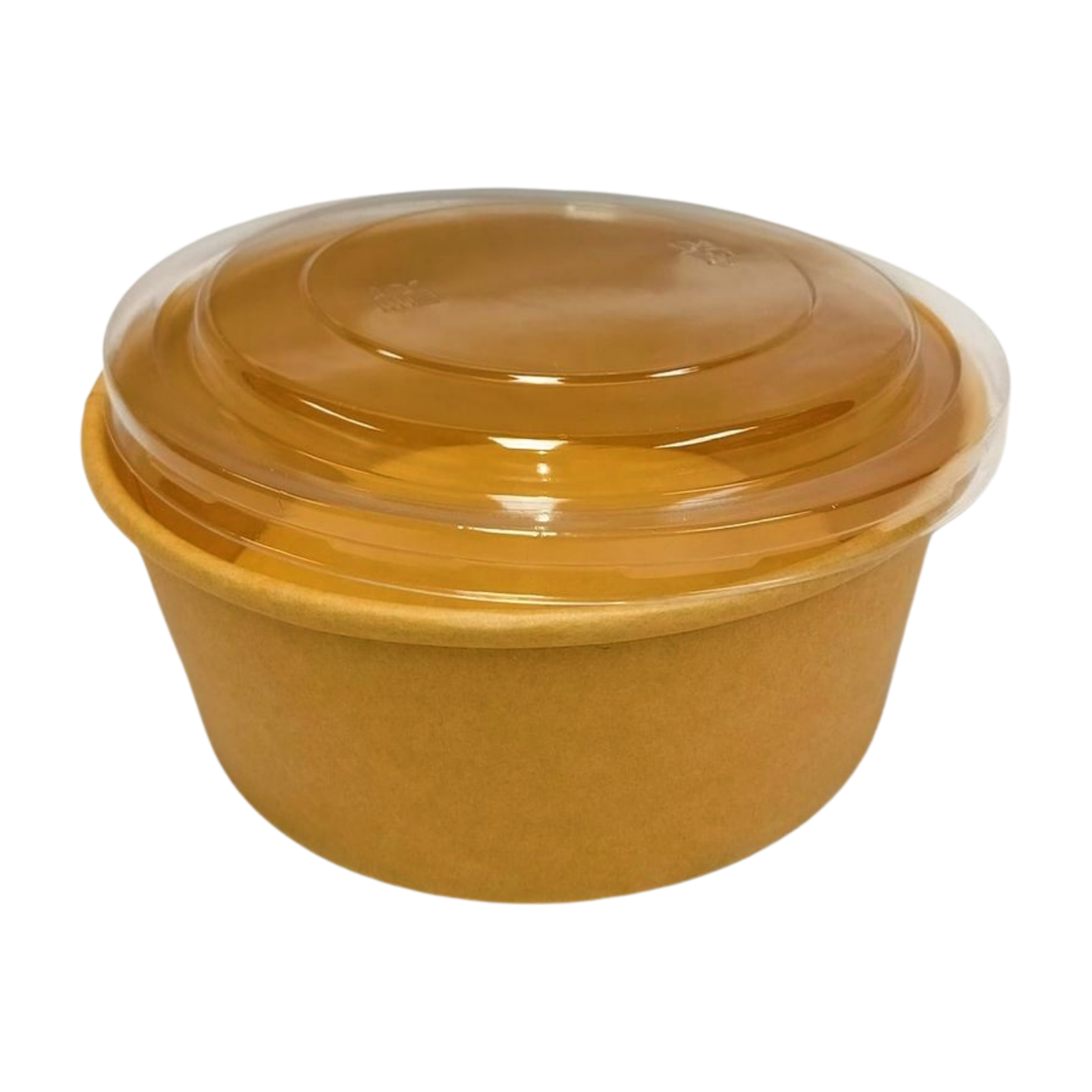 Kraft Round Deli Bowls And Lids 500Ml or 750Ml or 1000Ml or 1300Ml