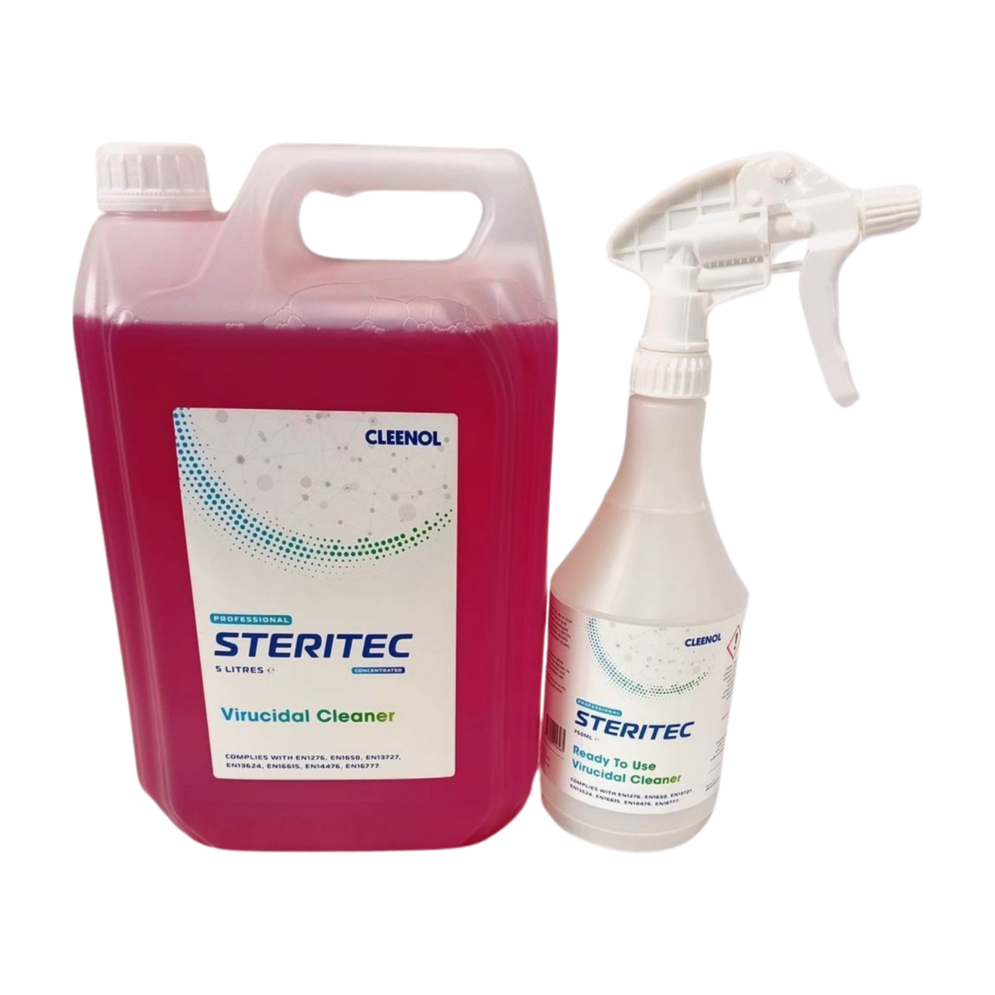 Empty Flask Bottle or Steritec Concentrate Red 5Ltr Empty Flask Bottle or Steritec Concentrate Red 5Ltr