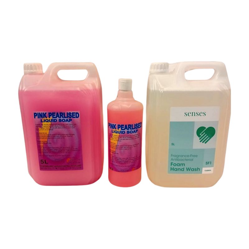 Liquid Soap 1Ltr / 5Ltr or Foam Hand Soap 5Ltr