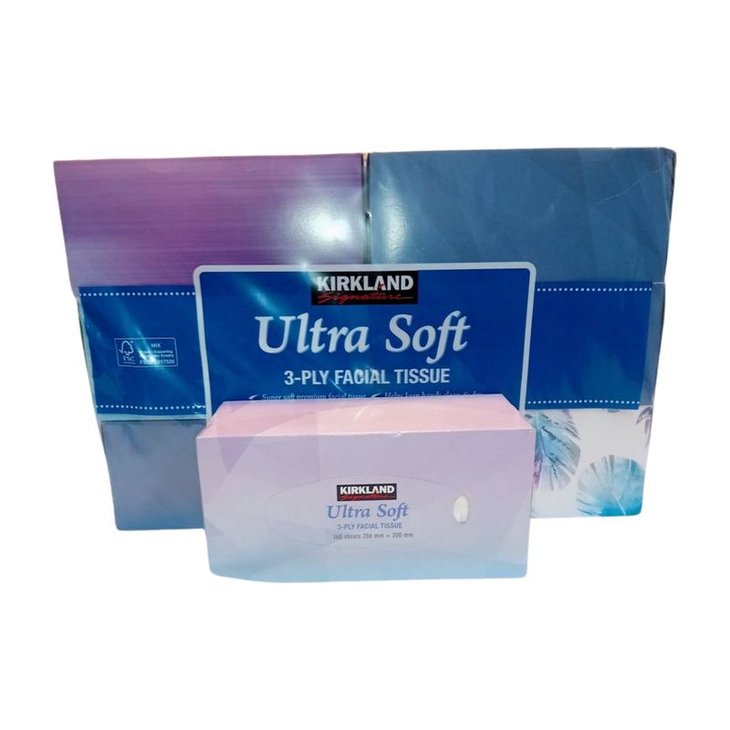 Facial Tissue 3-Ply Case of 12 or Individual Box