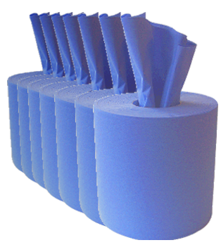 Blue Centre Feed Rolls in 120m 150m 180m or 1000 Sheet Blue Centre Feed Rolls in 120m 150m 180m or 1000 Sheet