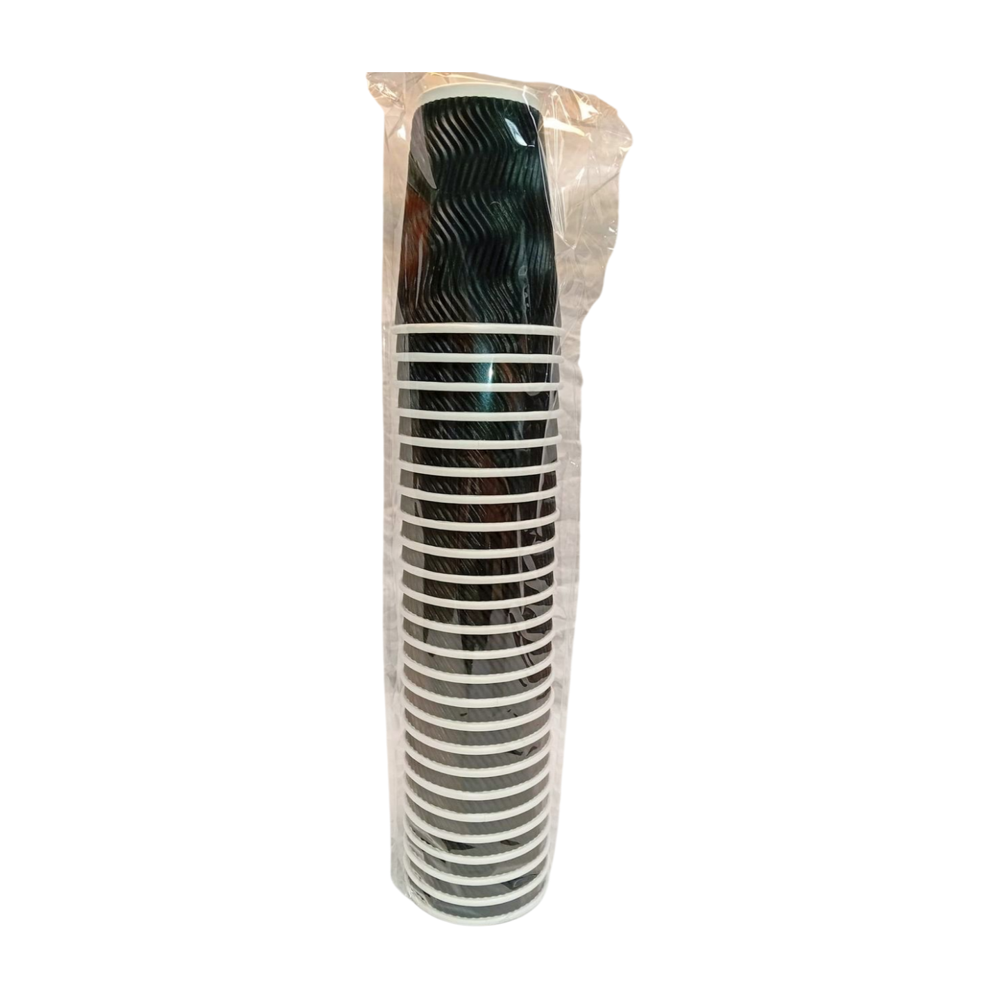 Black or Brown Double Wall  Ripple Coffee Cups 4oz/8oz/10oz/12oz/16oz
