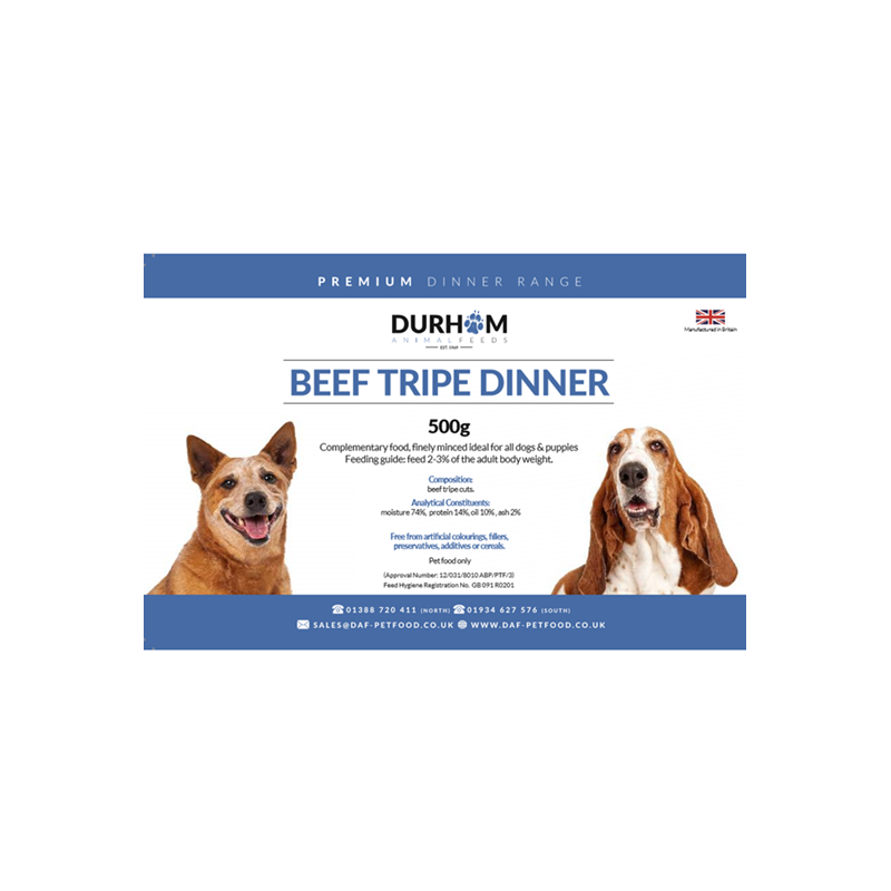 DAF Beef Tripe Dinner 500g