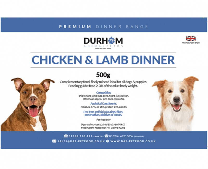 DAF Chicken & Lamb Dinner 500g