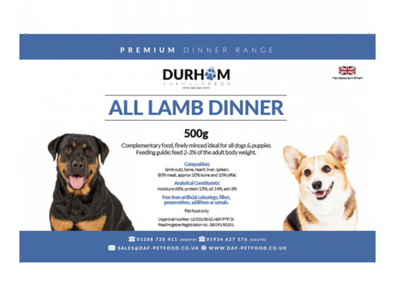 DAF Lamb Dinner 500g