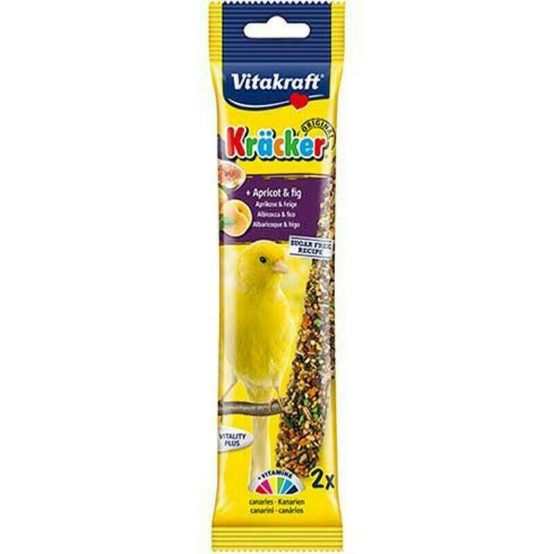 Vitakraft Canary Kracker Apricot & Fig Stick 2 Pack