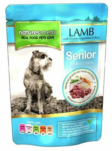 Natures Menu Dog Senior With Lamb Veg & Rice 300g