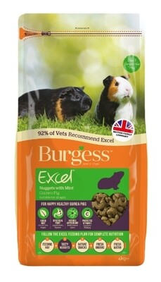 Burgess Excel Adult Guinea Pig Nuggets With Mint 1.5kg