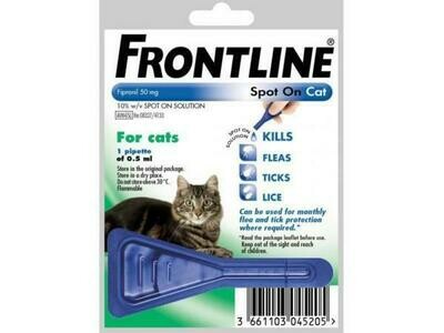 Frontline Spot On Cat 1 Pipettes