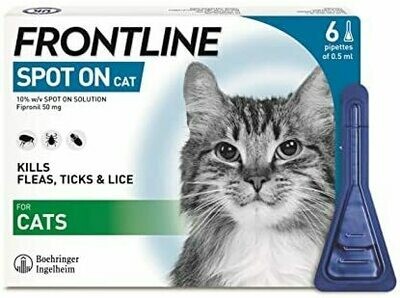 Frontline Spot On Cat 6 Pipettes