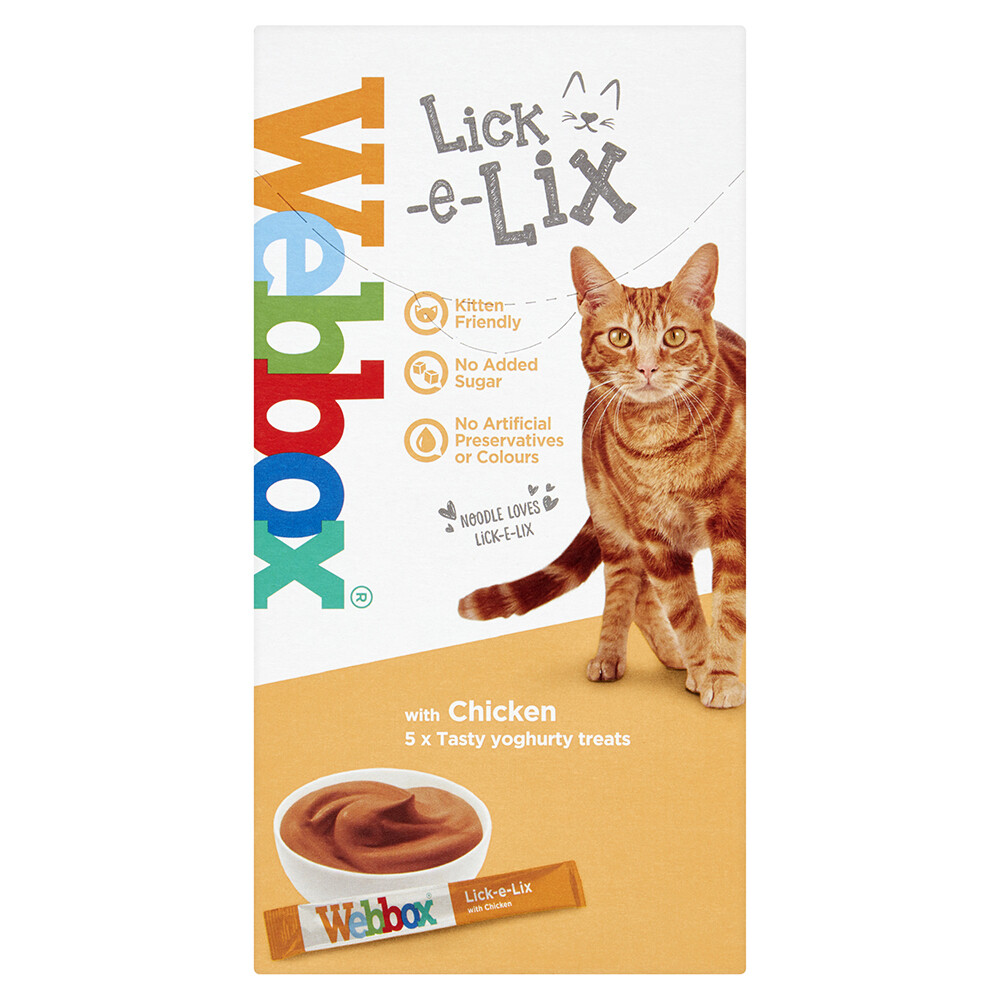 Webbox Cats Delight Lick-e-Lix Chicken 5 Pk