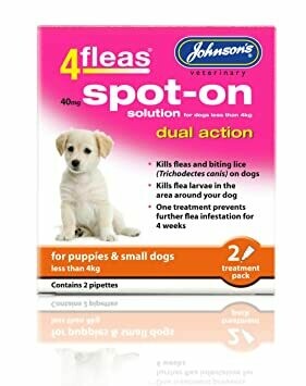 Johnson's 4fleas Spot-on for Puppies up to 4kg (Puppy And Small Dogs)