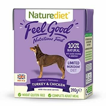 Naturediet Feel Good Turkey & Chicken 390g