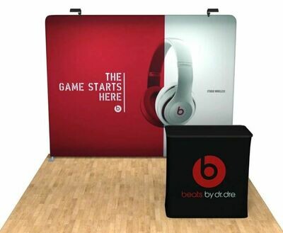10FT Quickzipper - Straight Fabric Display